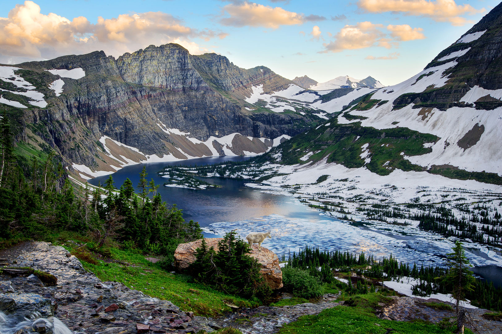 Glacier National Park, Montana, Bernard Chen, Horizontal, Outdoors, Day, Nature, Tranquility, Scenics, Tranquil Scene, Beauty...