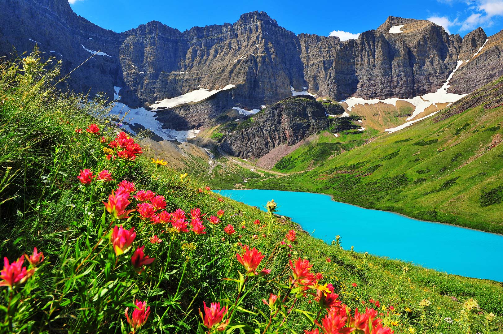 Glacier National Park, Montana, Bernard Chen, Horizontal, Outdoors, Day, Nature, Tranquility, Scenics, Tranquil Scene, Beauty...