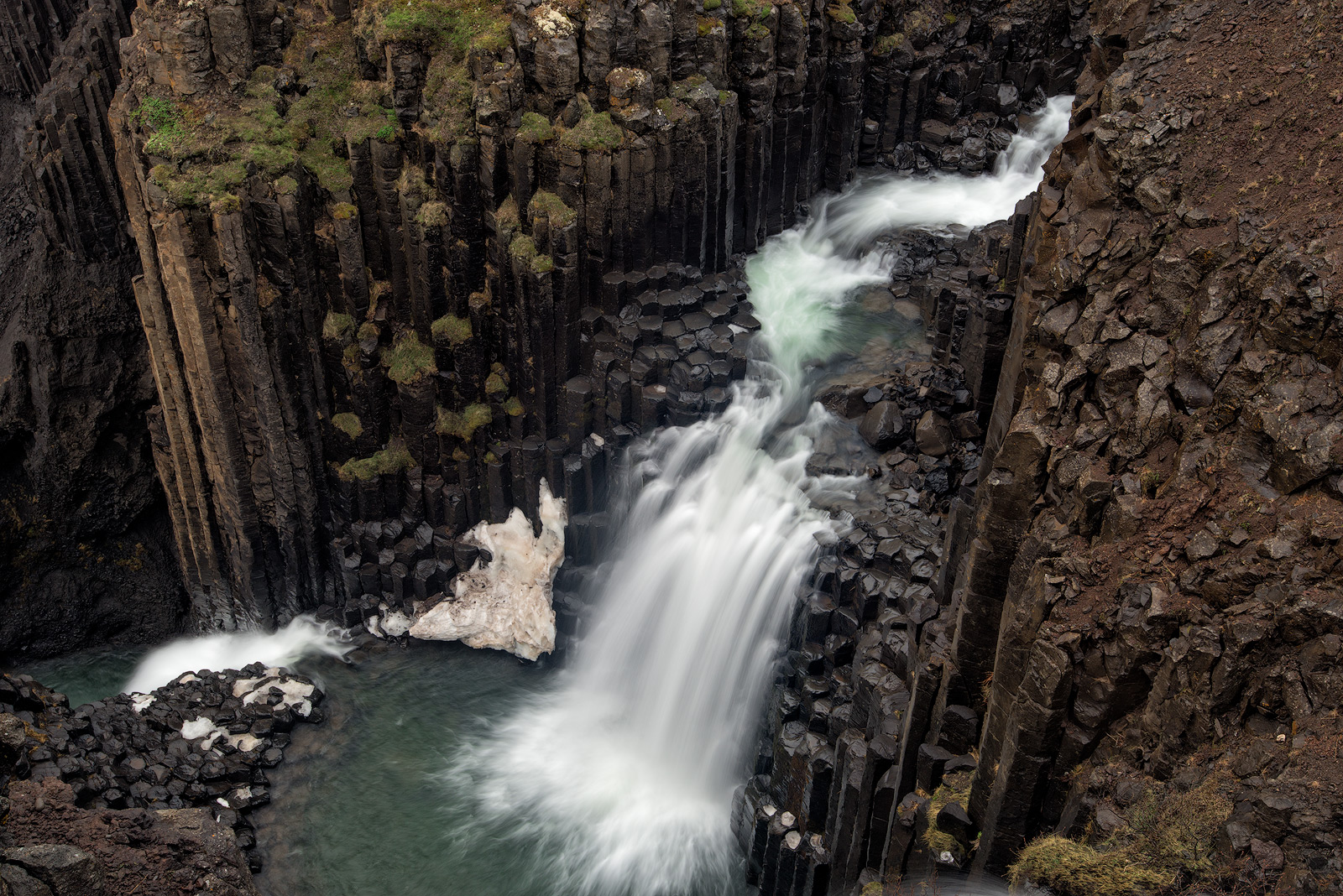 Iceland, Litlanesfoss, Jokulsarlon, Vestrahorn, Ice Beach, Iceberg, Black Sand, Waves, Motion, Water Motion, Sunset, Cloudy...