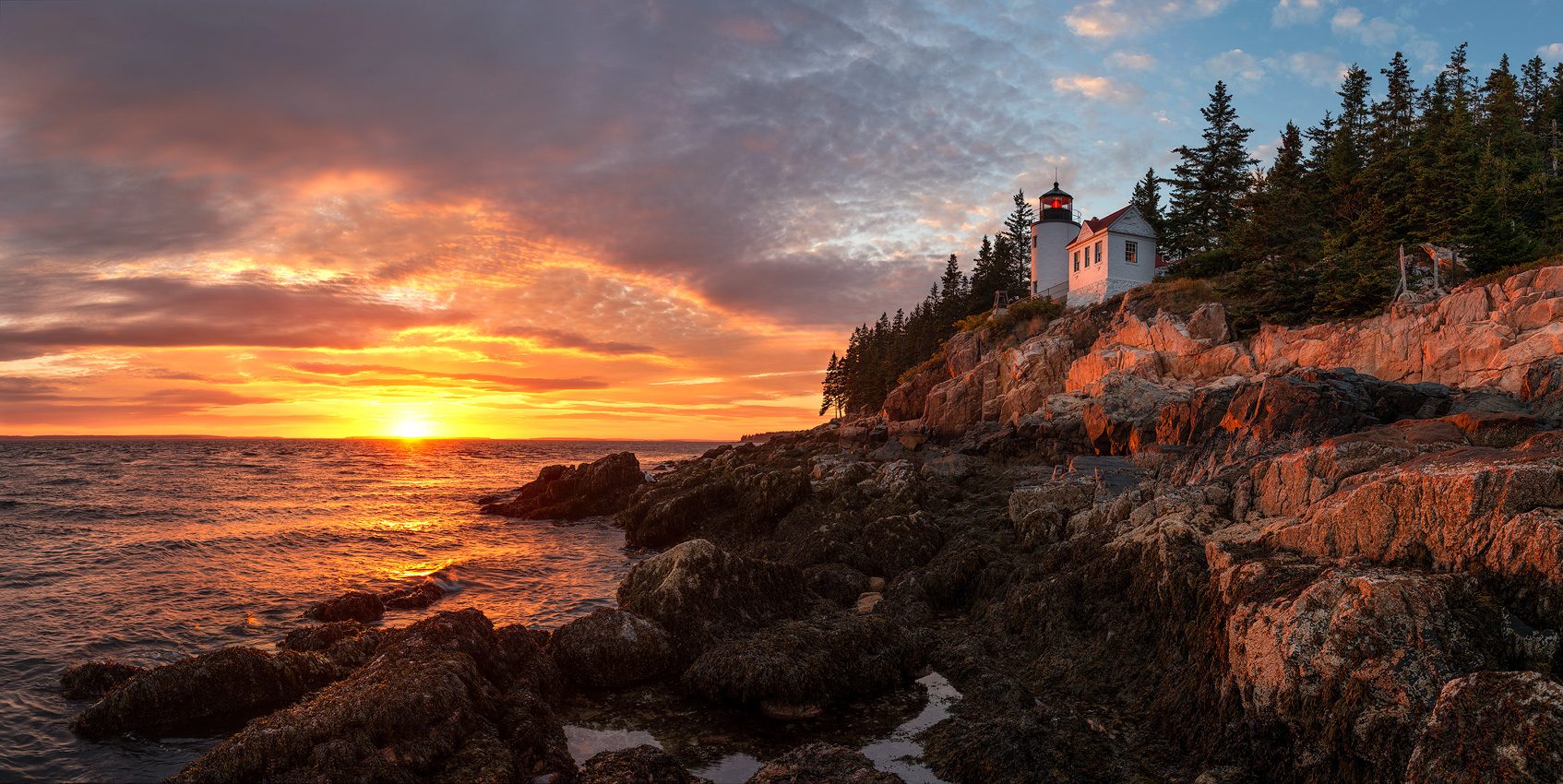 Original panoramic image size 42 x 21 inches This is one of those iconic shots where everything has to go just right to fulfill...