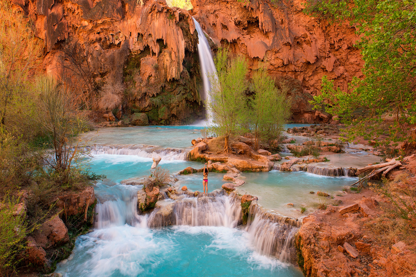 Havasupai, Havasupai Falls, Indian reservation, arizona, blue water, southwest, desert, waterfalls, trails, canyons